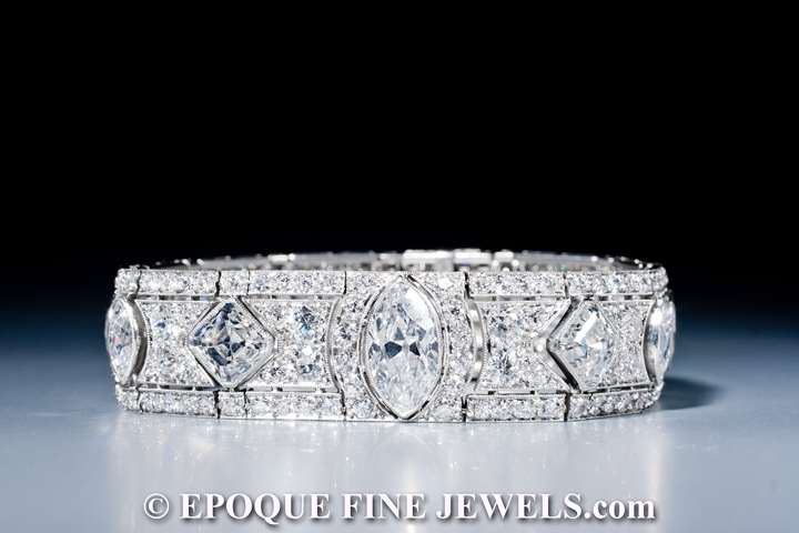 A magnificent Art Deco diamond bracelet